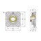 Ami Bearings SINGLE ROW BALL BEARING - 2 ZINC WIDE SET SCREW NICKEL 4-BOLT FLANGE UCF210-32NPMZ2 - alternate 2